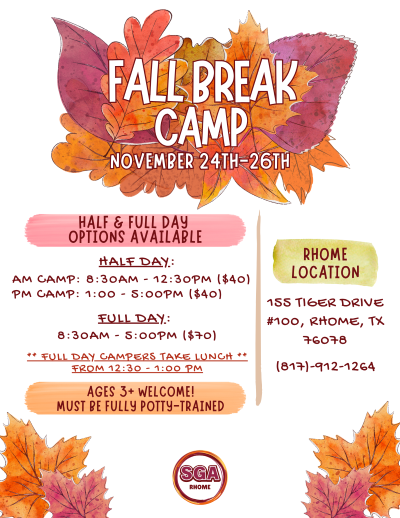 Fall Break Camp - Rhome