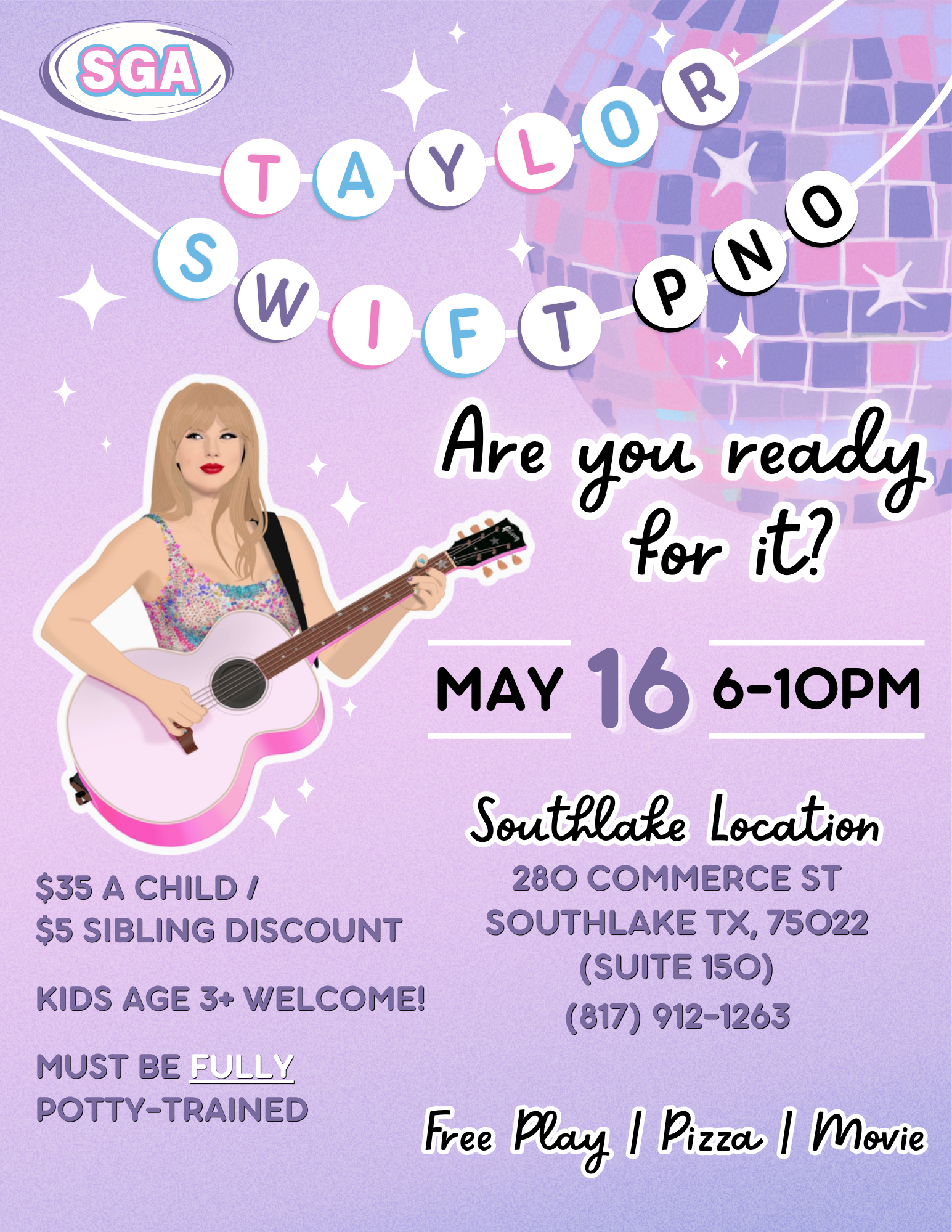Southlake Taylor Swift PNO Flyer